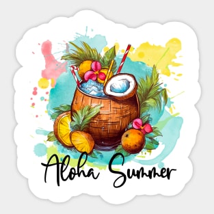 Aloha Summer Sticker